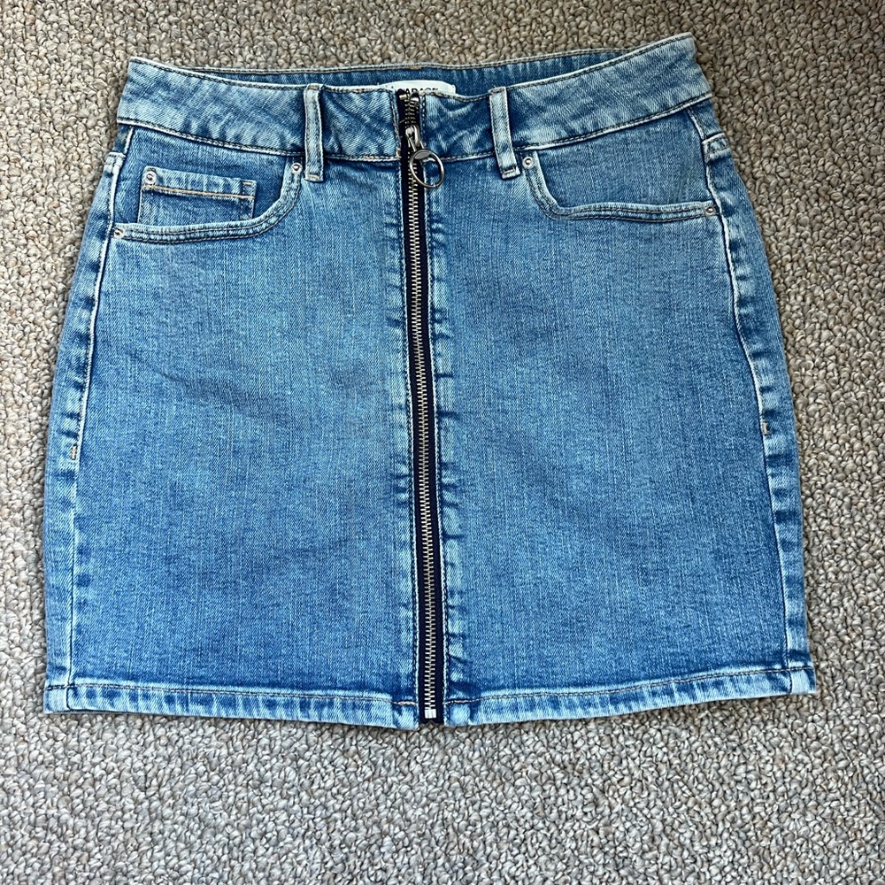 Garage denim skirt